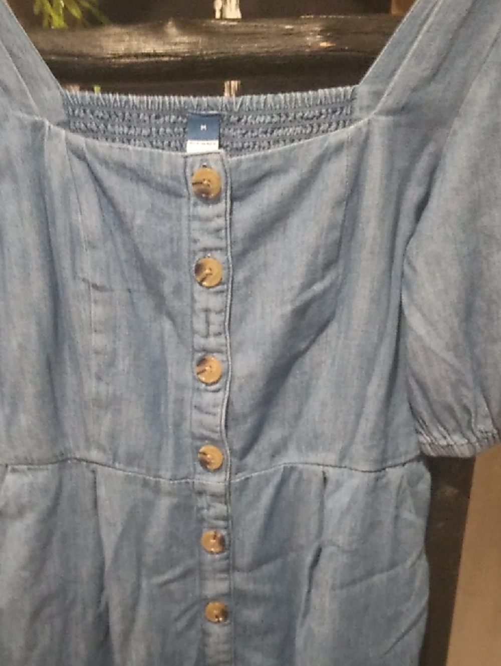 Old Navy Puff Sleeve Denim Mini Dress - Picture 5 of 11